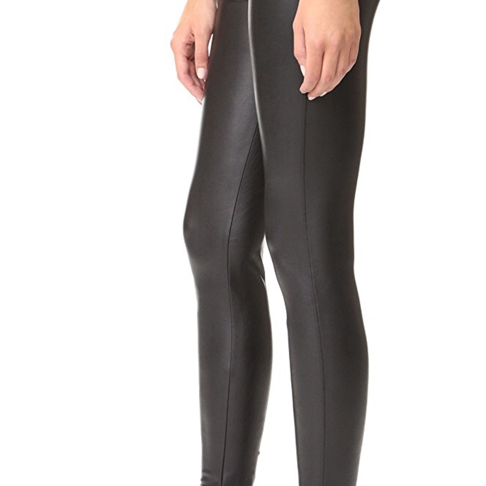 David Lerner vegan leather Barlow leggings